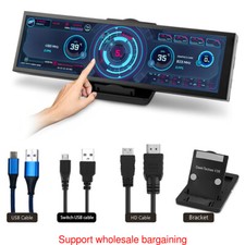 8.8"Long Strip LCD Screen 1920 480 USB-HDMI Sub-Display Monitor for Computer Car