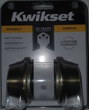 Kwikset 96650-391 665 Antique Brass Double Cylinder Deadbolt