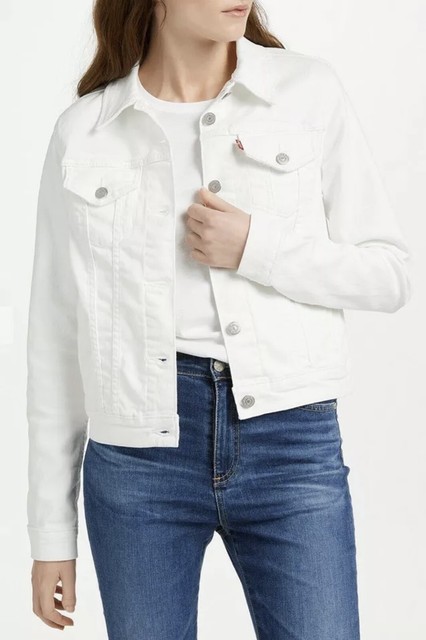 levis trucker white