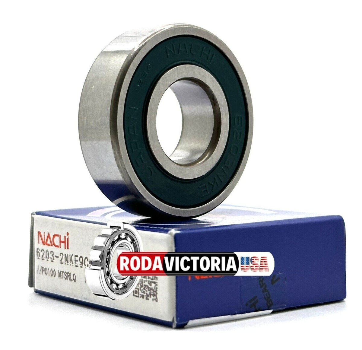 NACHI JAPAN 6203 2NKE9 CM Deep Groove Ball Bearing, Rubber Sealed