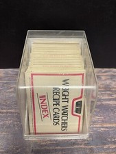 Vintage 1974 Weight Watchers Recipe Cards w/ Index  File Case Complete