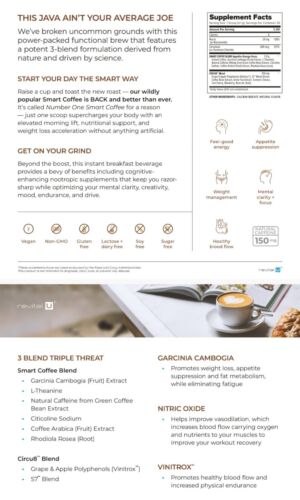Smart Coffee Weightloss, Energy ,diet, Slimming, Brain Fog New - Picture 3 of 4