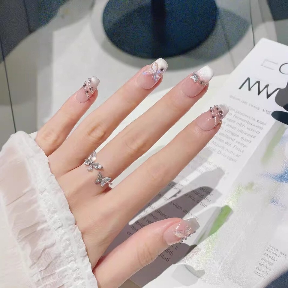 Handmade press on nails short, hand made nails,fake nails,nails press