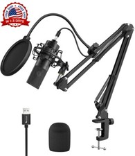 Microfono Condensador De Estudio Profesional Para PC Youtubers Podcast Streaming