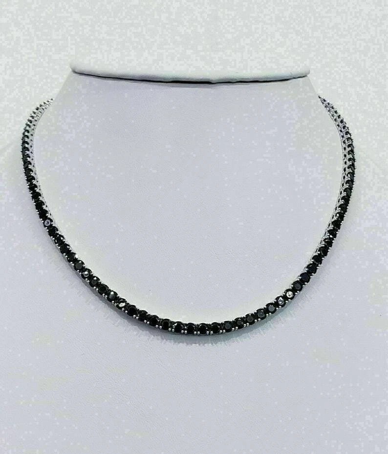 Black diamond on sale tennis necklace