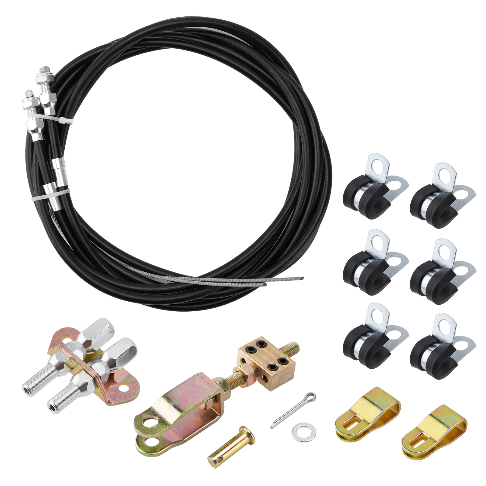 New REAR UNIVERSAL PARKING EMERGENCY REAR DISC BRAKE EBRAKE CABLE KIT
