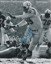 Gino Marchetti Autographed 8x10 Baltimore Colts HOF F859