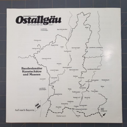Brochure Germany Ostallgau Swabia Bavaria Monuments Art Museums Vintage - Picture 4 of 4