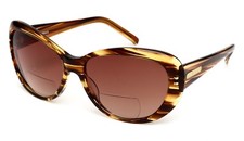 Corinne McCormack Pamela 56-15-135 Women's Brown Reading Sunglasses R2505