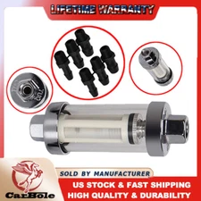 Universal FFC1000 9706 Fuel Filter In-Line Inline 1/4" 5/16" 3/8" Inlet/Outlet