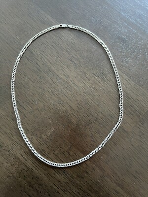 KA 1772 ITALY 17.41g STERLING SILVER 22 IN CHAIN NECKLACE 4MM .925