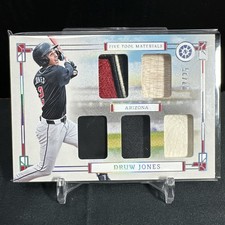 7/25 DRUW JONES HOLO SILVER FIVE TOOL MATERIALS 2024 Panini Boys Of Summer FT-DJ
