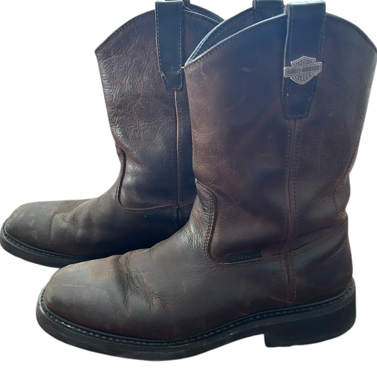 Harley-Davidson Men’s Ruskin 5-In Motorcycle Boots Size 7.5M Brown Biker Riding Harley-Davidson Lightweight Boots for Men for Sale | Shop  main image 4