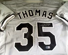 Frank Thomas / Autographed Chicago White Sox Grey Custom Baseball Jersey / BAS