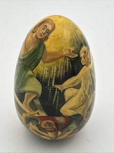 Vintage handpainted Russian Egg