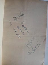 SARTRE Jean-Paul - Le Mur / La Chambre - EO Japonaise Envoi à Michelle Vian 1954