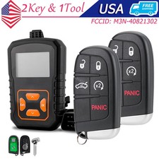 2 For 11-17 Dodge Charger 11-14 Chrysler 300 Remote Key Fob Programming Tool