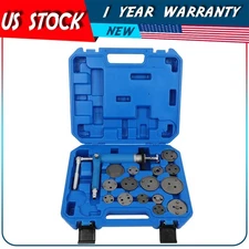 16 pcs Disc Brake Caliper Piston Wind Back Tool Kit Pneumatic Rewind Air Powered