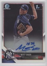 2018 Bowman Chrome Prospect Auto Matt Sauer #CPA-MSA Auto 0b2