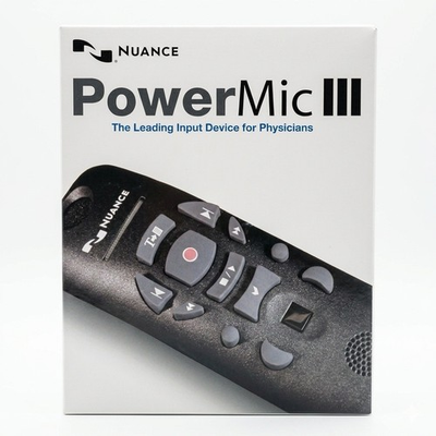 #ad Brand New NIB Nuance PowerMic III Dictation Microphone 0POWM3N9 $450.00
