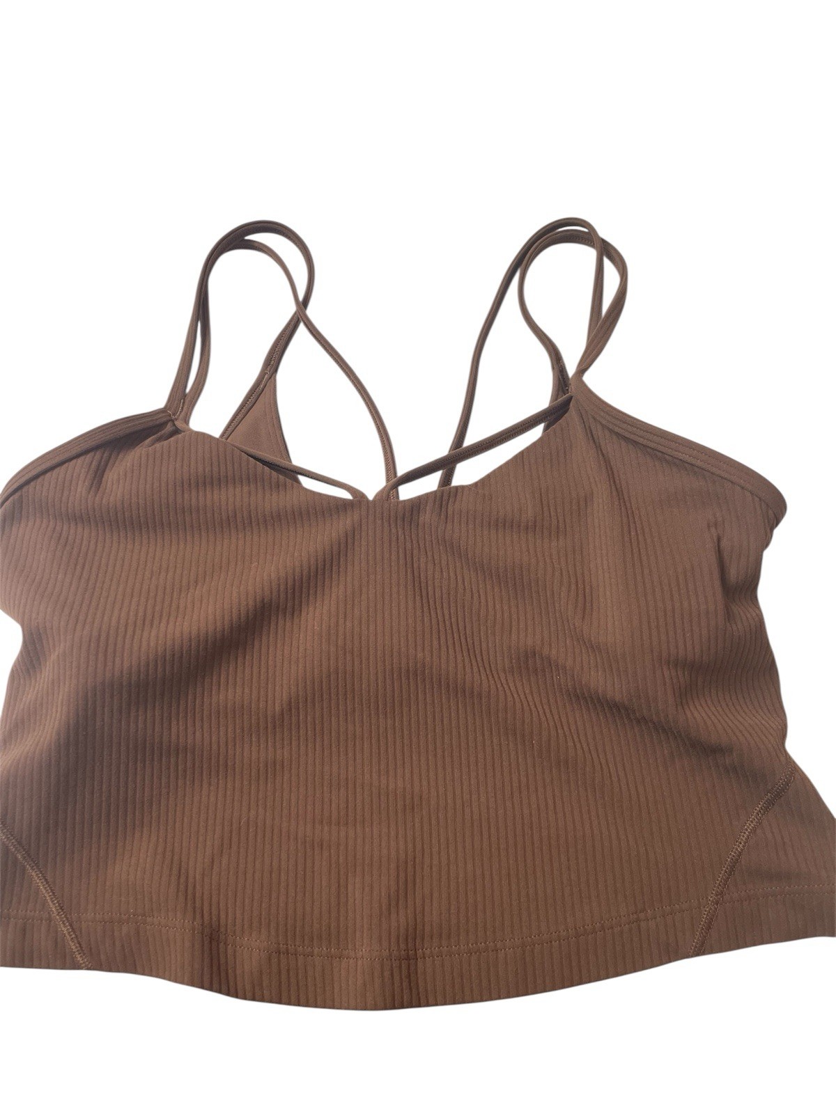 Lululemon Align Ribbed STRAPPY Tank In JAVA SZ 6 … - image 1