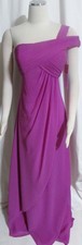 NEW Womens Ladies MORI LEE Fuchsia Purple Long Formal Party Dress 7/8 Orig $136