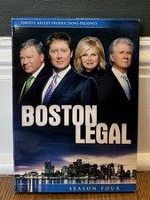 Boston Legal Complete Fourth Season DVD 5-Disc Set 2008 Opened, Never Watched VG
