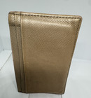CHANEL Vintage Unisex Card Case ID Holder CC Logo Beige Gold Leather Slim Wallet — photo 9