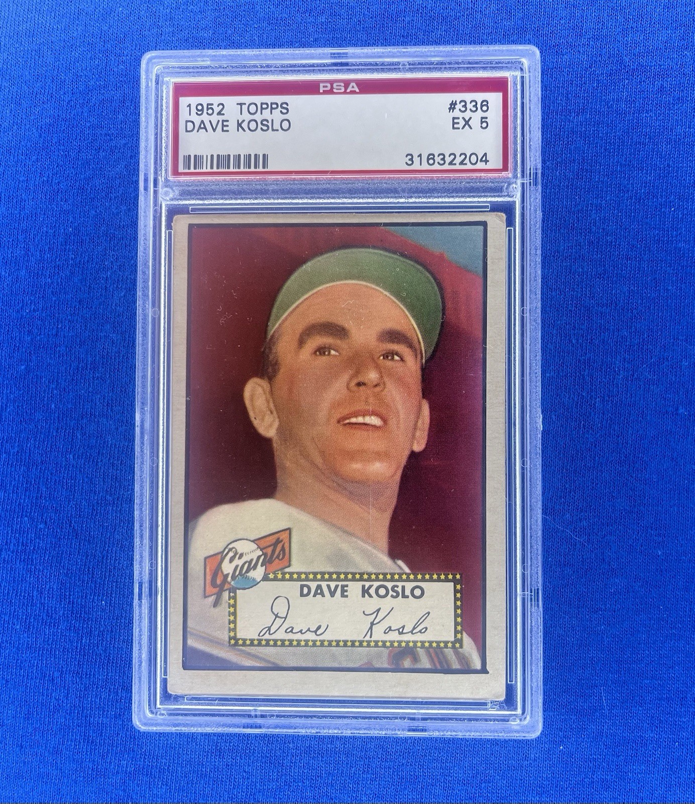 1952 Topps - #336 Dave Koslo - PSA 5