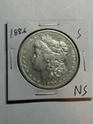 1886-S MORGAN SILVER DOLLAR VF/XF DETAILS TOUGH DATE SAN FRANCISCO MINT