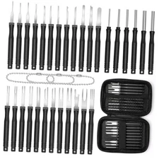 30+4P Terminal Pin Removal Tool Kit, Electrical Connector Depinning Tool Black