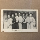 Antique postcard Photo Group of Women 1908