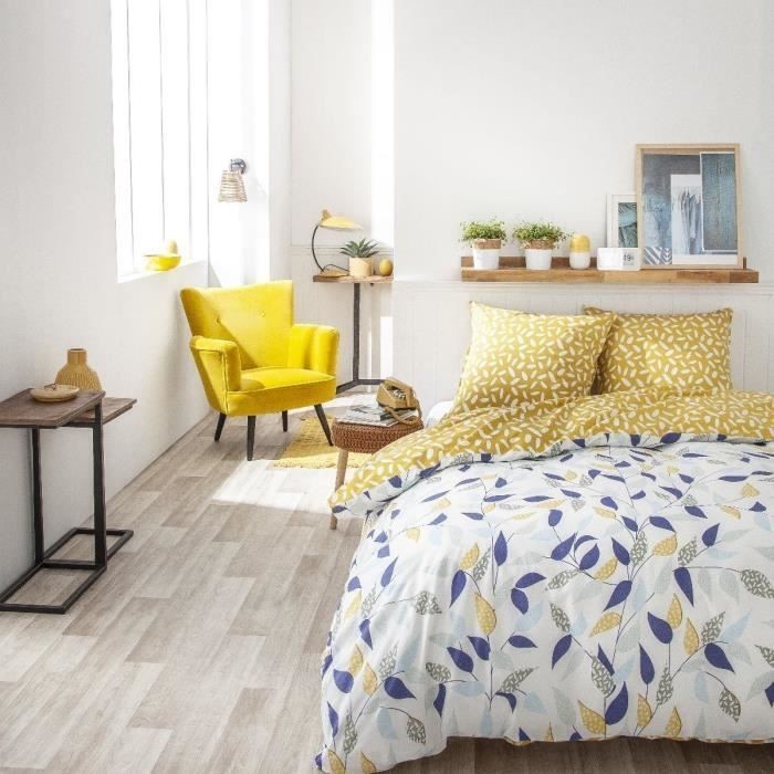 Housse de couette 220 x 240 cm TODAY en pur coton durable Sunshine