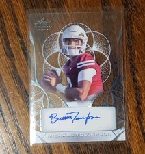 8/49 SP Michael Tollefson 2024 Leaf Trinity Football Clear Prospect RC Auto