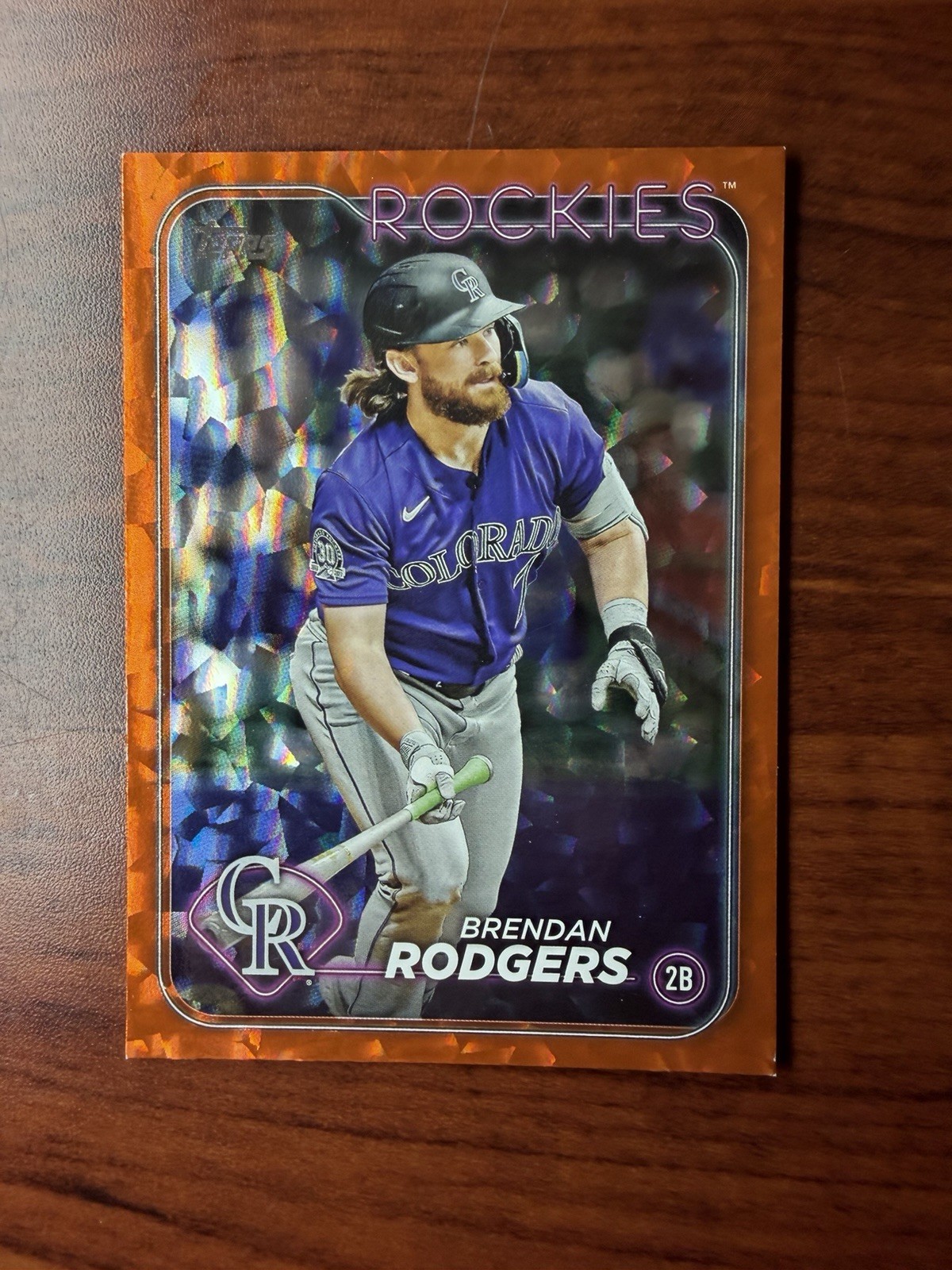 2024 Topps Series 1 - Brendan Rodgers #322 Orange Crackle Foil /299