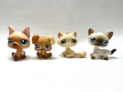 Littlest Pet Shop LPS Lot Of 4 Dog and Cat Authentic 