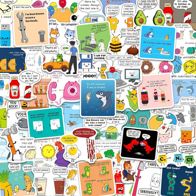 200PCS Funny Joke Stickers for Kids Teens, Funny Dialogue Stickers for Water Bot