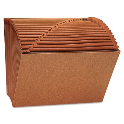 Universal 13910 Expanding File, Open Top, 12 x 10, A-Z, Letter, Redrope Brown