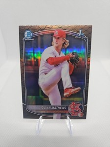 2025 Bowman - Chrome Prospects Quinn Mathews #BCP-25 Reptilian Refractor (RC)