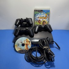 Sony PS3 Super Slim CECH-4001B 250GB Bundle 4 Controllers HDMI Read *1