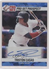 2021 Leaf Pro Set Metal 1990 Base Blue Crystals 22/25 Triston Casas Auto uk2