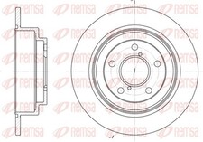 2x Bremsscheibe REMSA 6398.00 für LEGACY BC FORESTER 265,5mm IMPREZA GC Station