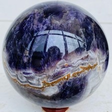 Natural Dream Amethyst Quartz Crystal Sphere Ball Healing 2040g