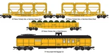 Micro-Trains Line 98302277 PRR MOW 4Pk 489782 489804 489558 495204 N