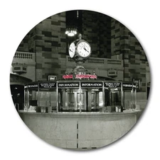 Courtside Market Grand Central - Information Booth & Clock Circular Wood Decor