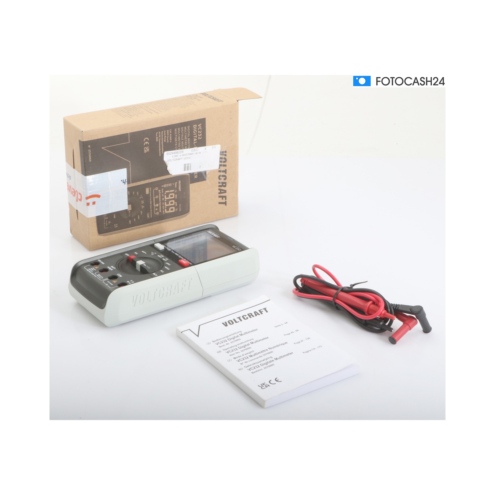 Voltcraft VC232 Handheld Multimeter Voltage Tester 2000... Defective (289688)
