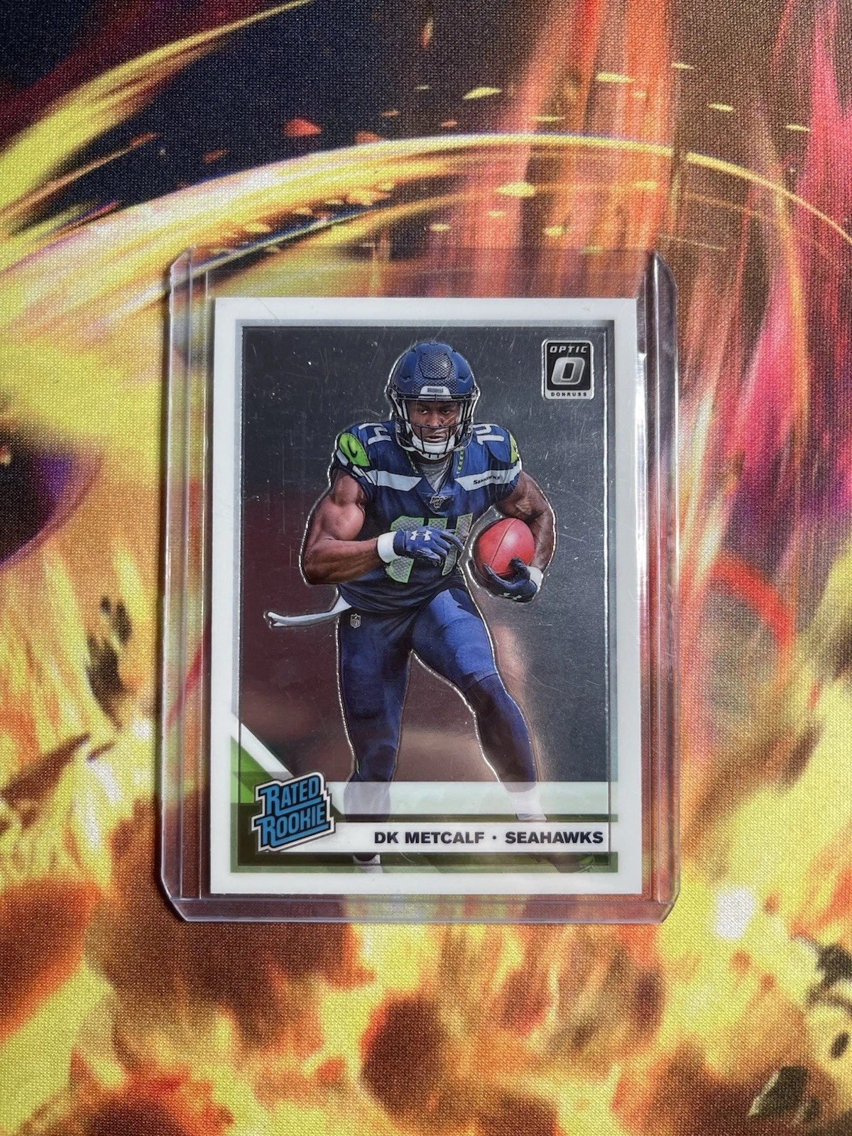2019 Panini Donruss Optic Rated Rookie DK Metcalf #163 Seattle Seahawks (RC)