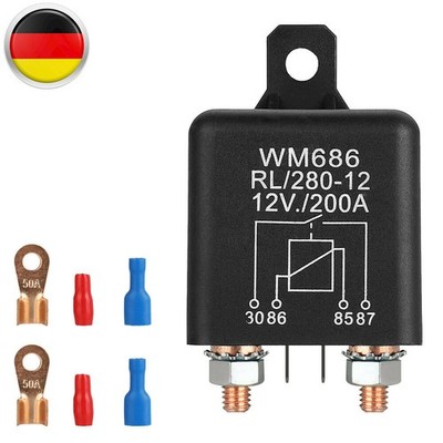 Batterie Trennrelais 12V/200A KFZ - Wohnwagen - Autoelektrik Motorrad KFZ Relais