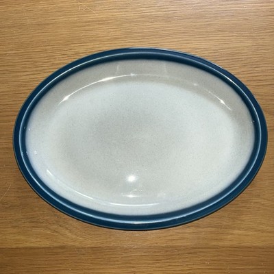 Wedgwood Blue Pacific großer ovaler Teller 34 x 25 cm