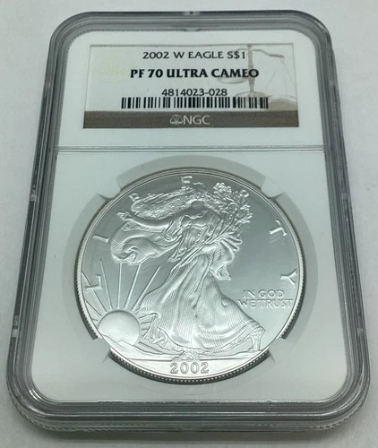 2002 W American Silver Eagle NGC PF 70 Ultra Cameo
